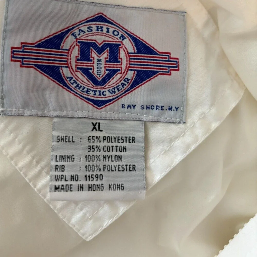 Vintage Windbreaker Jacket Men's XL zip uniform branded Dole Fruit Company white